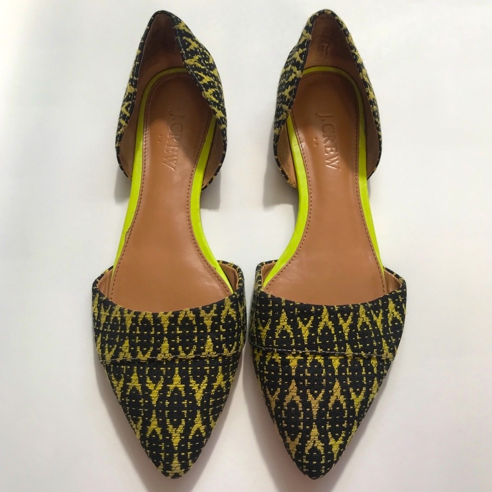 J.Crew D’orsay flats 6.5